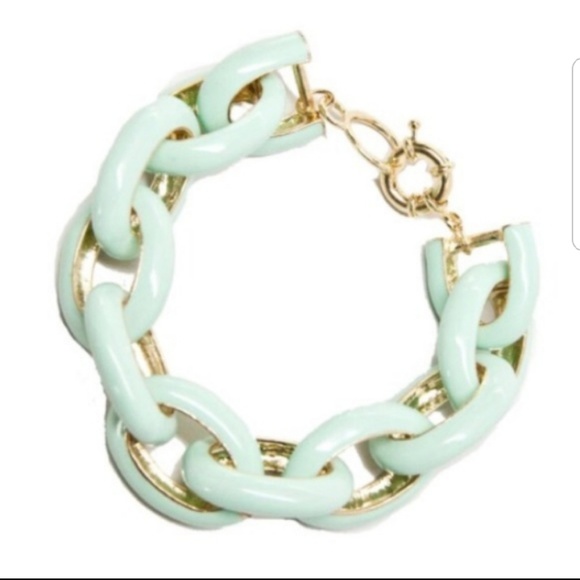 Jewelry - 💋3 for $10 Mint Enamel Link Bracelet